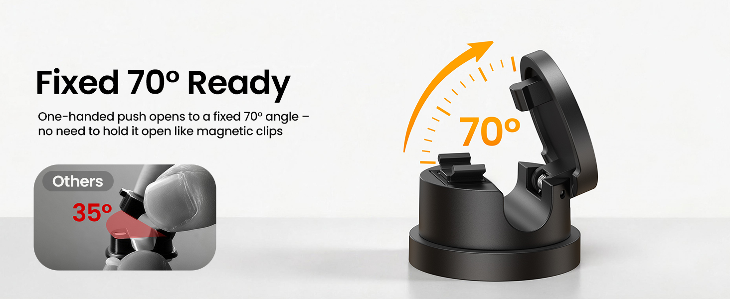 Fixed 70° One-handed