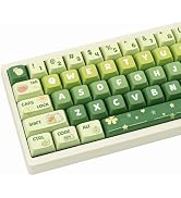 GEKUCAP PBT Keycaps 133 Keys Gradient Green Keycaps Dye Sublimation Cute Anime Keycaps XDA Profil...