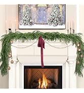 Christmas Decorations - Christmas Garland - 6 Ft Norfolk Pine Garland - Artificial Greenery Garla...