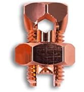 SatelliteSale UL-Listed High Strength Copper Grounding Split Bolt Connectors Size #4