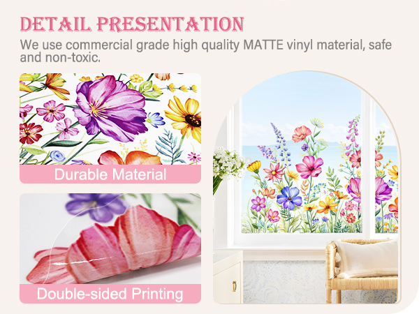 WILDFLOWER WINDOW CLING