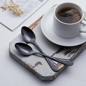 black Silverware set