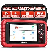 LAUNCH OBD2 Scanner CRP123X Elite V2.0, 2026 Lifetime Free Update Diagnostic Scan Tool, Car Engin...