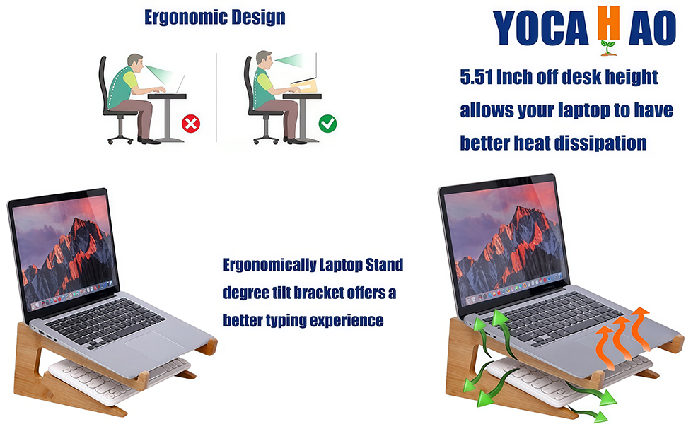 Bamboo Laptop Stand