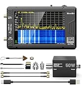 SeeSii TinySA Ultra Spectrum Analyzer with 50W Attenuator, 4.0 Inch 100kHz to 5.3GHz Handheld Tin...