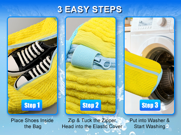 shoe washing bag