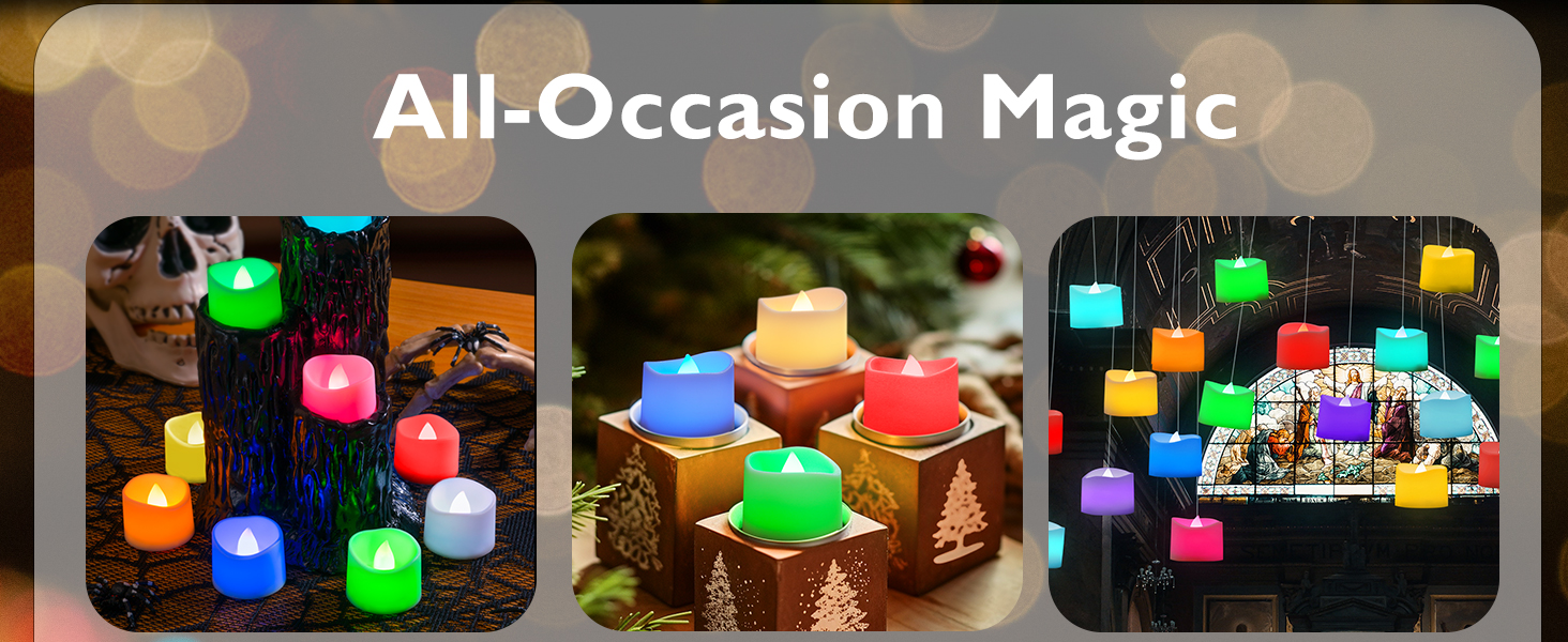 Color Changing Tea Lights Candles Battery Operated