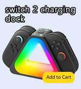 CBDYWVR Charging Dock Compatible with Nintendos Switch 2,Switch 2 Joycon Charger for 4 Joycon,Joy...