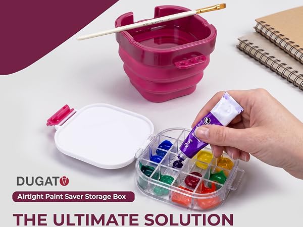16-Well Airtight Empty Palette Box