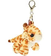 Toyvian Giraffe Keychains Plush Animals Keyring Stuffed Pet Animals Keychain Charm Handbag Pendan...