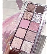 Go Ho 10 Colors Eyeshadow Palette,Matte&Glitter Eyeshadow Makeup,High Pigmented Shades,Naturing-L...