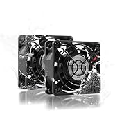 60mm 12V DC Waterproof IP68 Dual Ball High-Speed Computer Cooling Fan for Car Amplifier, Electron...