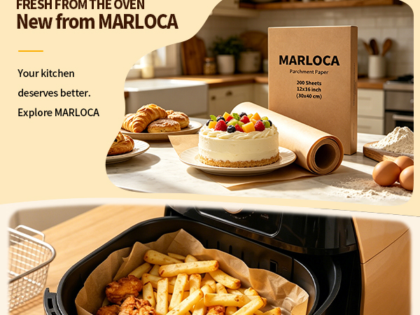 200 Pcs Parchment Paper Sheets, 12 x 16 Inch, Precut Non-Stick Parchment Sheets for Baking
