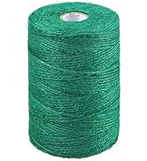 jijAcraft Garden Twine,656 Feet Green Jute Twine String,2mm St.Patrick's Day Green Decorative Jut...