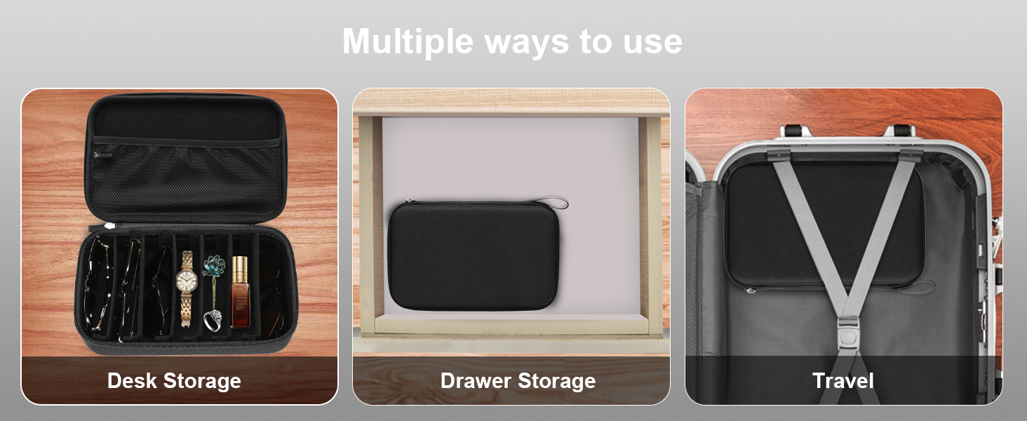 Travel Sunglasses Organizer Case