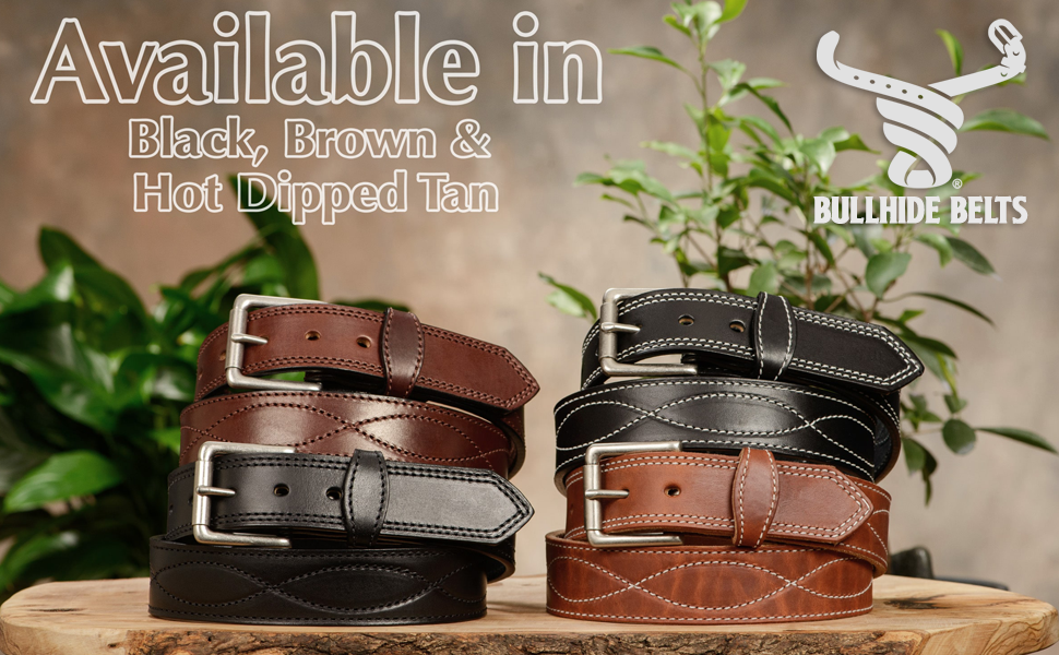 The Maverick: Figure 8 Stitched 1.50" Belt