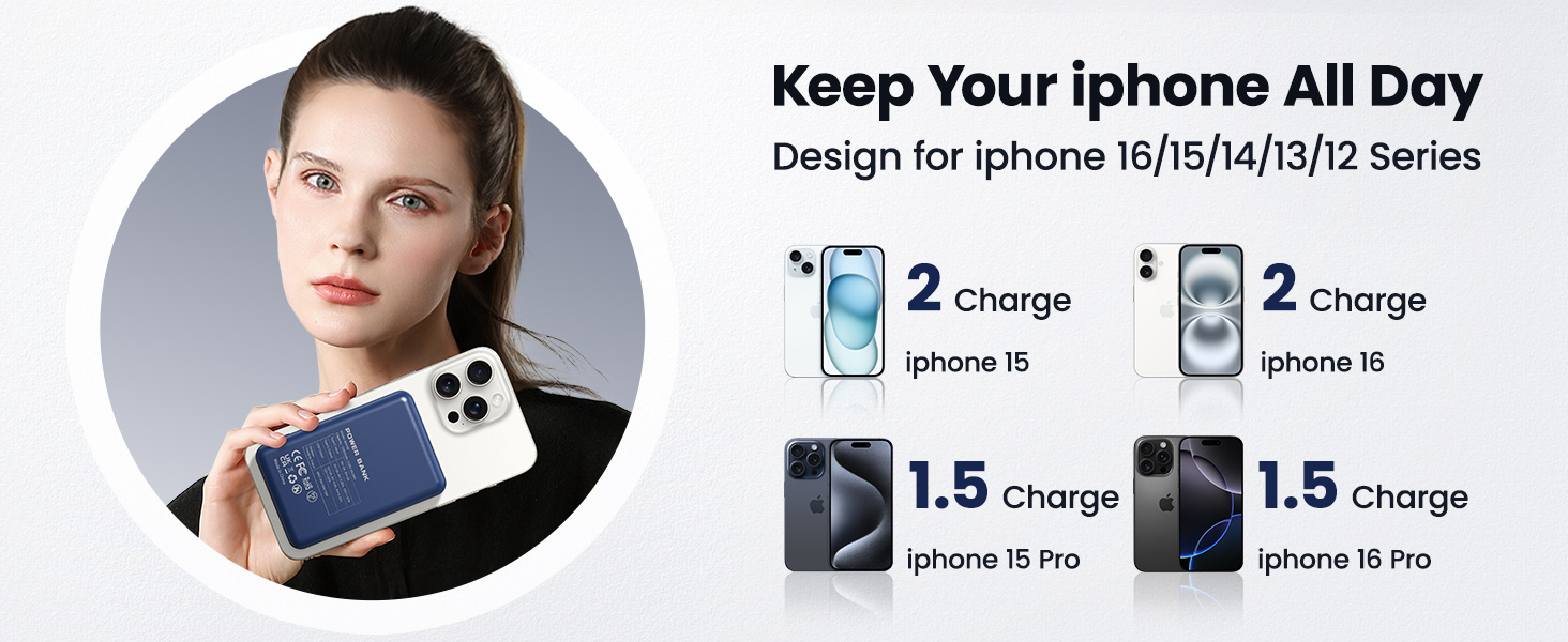 Magnetic Portable Charger Power Bank