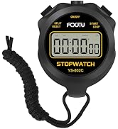 FCXJTU Digital Simple Stopwatch Timer, No Bells, No Alarm, Simple Basic Operation, Silent, Clear ...