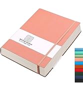 AHGXG Lined Journal Notebook - 320 Numbered Pages Large B5 Thick Journal for Women, 100gsm Thick ...