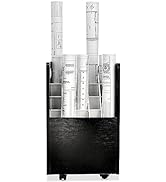 Adir Mobile Blueprint Roll File Holder - Architectural Plan Storage Organizer for Home Office or ...