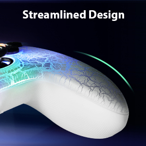 Shows the controller's curvature.