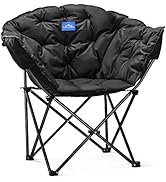 WUROMISE Oversized Padded Moon Leisure Portable Stable Comfortable Folding Chair with Carry Bag f...