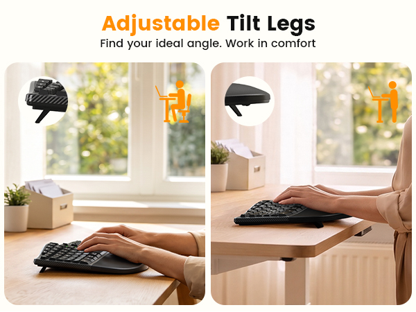 ergonomic keyboard and mouse