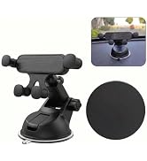 Pniwuno Car Phone Holder, Ultra-Durable Metal Cellphone Holder, 360° Rotation Cell Phone Car Moun...