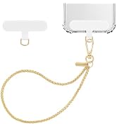 MoKo Pearl Beaded Phone Wrist Strap, Universal Charm Phone Lanyard with Tether Tab, Detachable Ha...