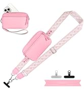 YFWE Clip and Go Strap for Phone with Wallet Crossbody, Adjustable Phone Lanyard with Detachable ...