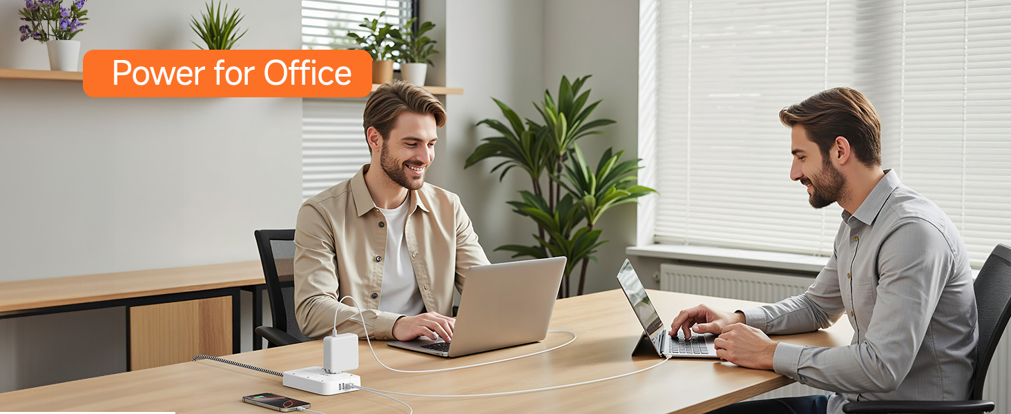 2 Prong Power Strip for Office