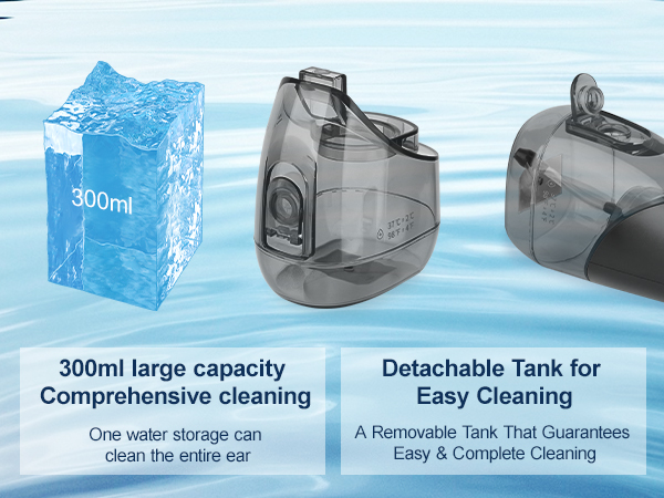 300ml large capacity Comprehensive cleaning,Detachable Tank for Easy Cleaning