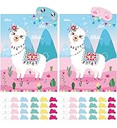 ASTARON 2 Sets Pin The Tail on The Llama Cinco de Mayo Mexican Fiesta Llama Themed Birthday Party...
