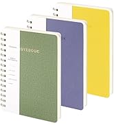 Spiral Notebook-5.75" x 8.125" College Ruled Journal with Inner Pockets and 160 Pages,PU Leather ...