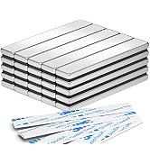 25 Pack Heavy Duty Magnets Bar, Strong Neodymium Magnets with Double-Sided Adhesive, Perfect for ...