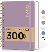 Lined Spiral Notebook Journal for Work, 300 Pages Thick B5 (7.1