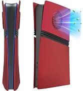 Cover Plates for PS5 Pro Digital Edition with Cooling Vent, PS5 Pro Faceplate ABS Hard Shockproof...