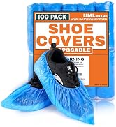 UML Brand Shoe Covers Disposable - 50 Pack - Booties for Shoes Covers - Waterproof Shoe Booties D...