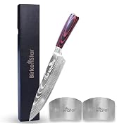 Premium Chef Knife 8 Inch With Finger Guards for Cutting, Meat Knife, High Carbon Stainless Steel...
