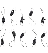 Sluswallow 10Pcs/lot Black Detachable Buckle Mobile Phone Accessories Pendant Buckle Small Sling ...