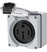 WILAWELS 50 Amp RV Power Outlet Box H66OB06