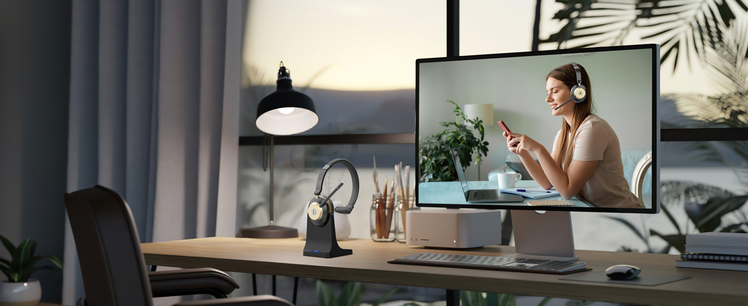 Long working time wireless headset