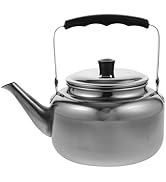 DOITOOL Stainless Steel Tea Kettle 1.05L Portable Boiling Water Pot with Whistling Spout and Anti...