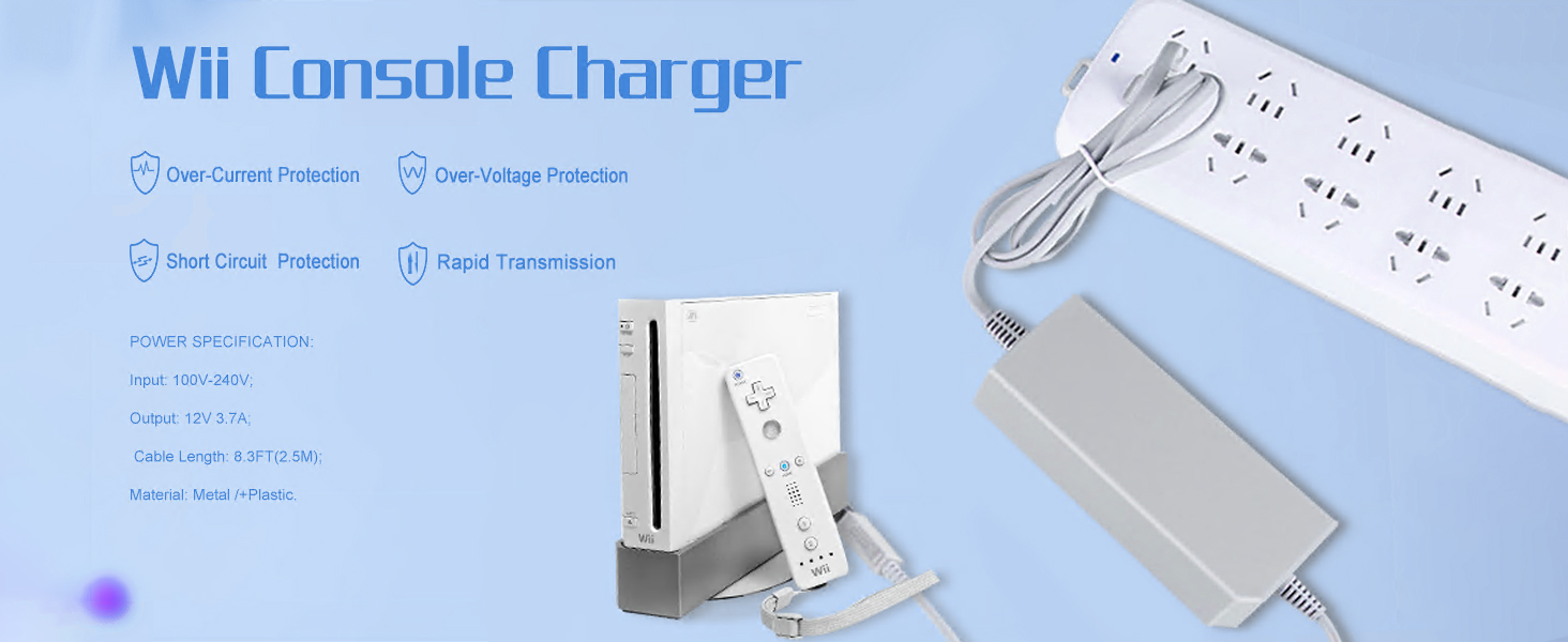Wii Game Console Charger Specifications