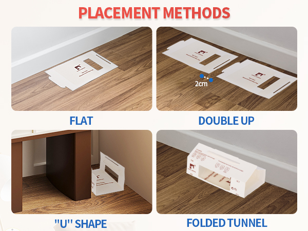 Non Toxic Bulk Pre-Baited Glue Traps, Pet Safe House Pest Control
