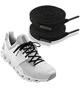 NDTEZUGT 1/4"(6mm) Flat Thin Shoe Laces for On Cloud Sneakers, Original Athletic Shoelaces Shoe S...