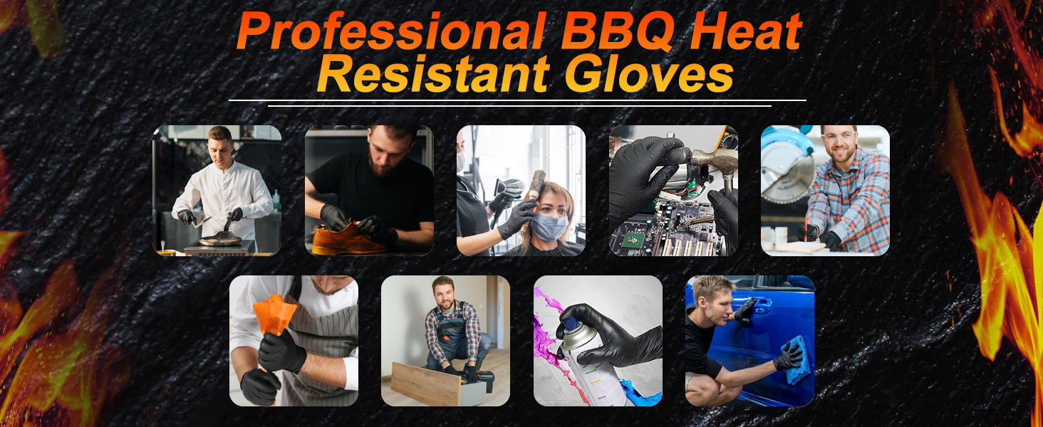 bbq heat resistant gloves