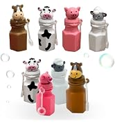 12 Farm Animals Bubbles 12 Pack - Barnyard Farm Animal Bubbles Party Favors with Wands Includes -...
