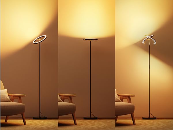 Standing Lamp with Flexible Lamp Head