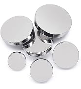 SEMINI 36 Pieces Mixed 6 Sizes Metal Button Alloy Shank Button Round Shaped Sewing Button for Wom...